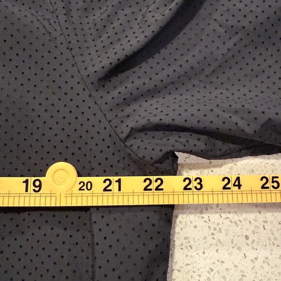 PINK Victorias Secret Black Zip-Up Windbreaker Jacket Medium Oversized Lounge - Picture 8 of 8
